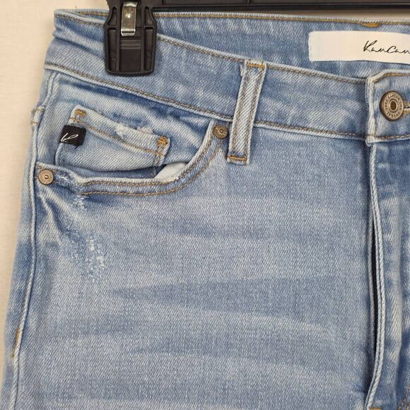KanCan High Rise Skinny Jeans 7/27 Light Wash Distressed - Picture 4 of 13